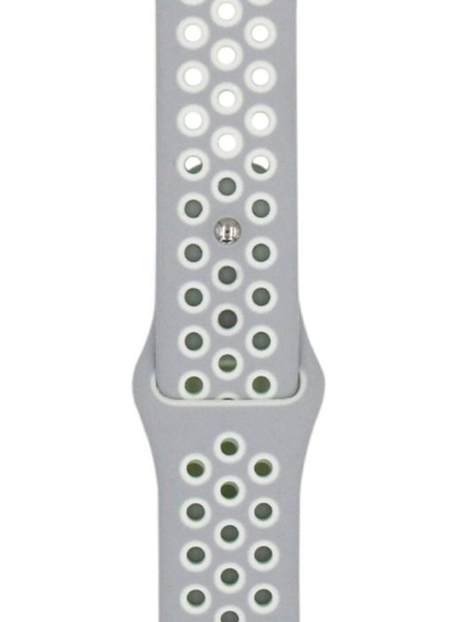 NIBEMINENT Replacement Band For Honor MagicWatch 2 46mm Grey/White - Image 2