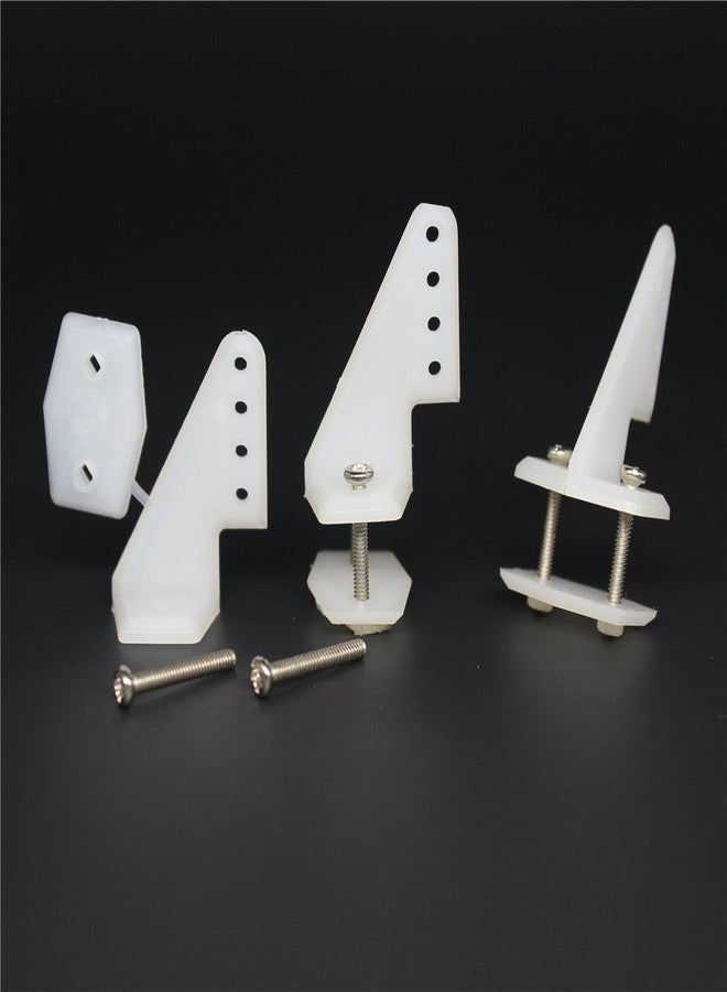 Hobbypark 10 Sets Nylon Standard Control Horns W13xL18xH25mm 4 Holes with Screw for RC Airplane Parts KT Model Replacement - Image 4