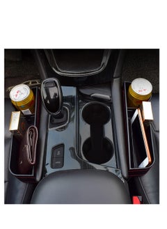 Generic PU Leather Car Front Seat Gap Filler Storage Organizer with Cup Holder  - Image 4