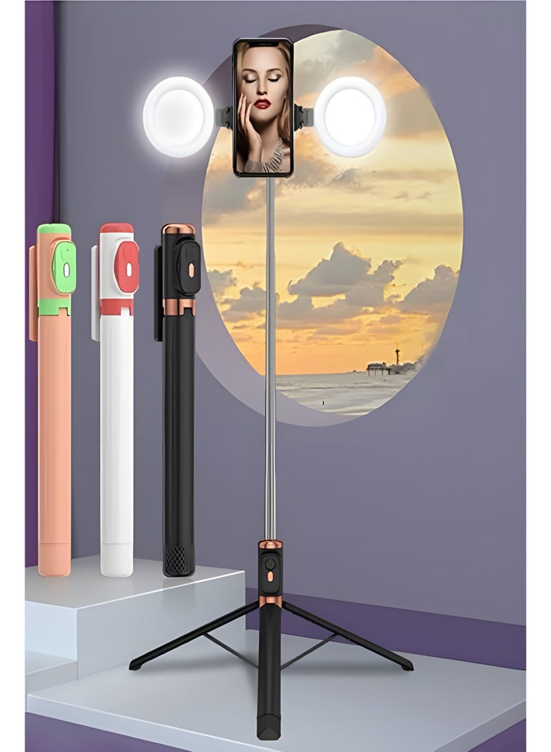 JC-18H Professional Selfie Stick for Live Streaming with Bluetooth 4.2, Detachable Wireless Remote, and Height Up to 1.7 Meters - Image 2