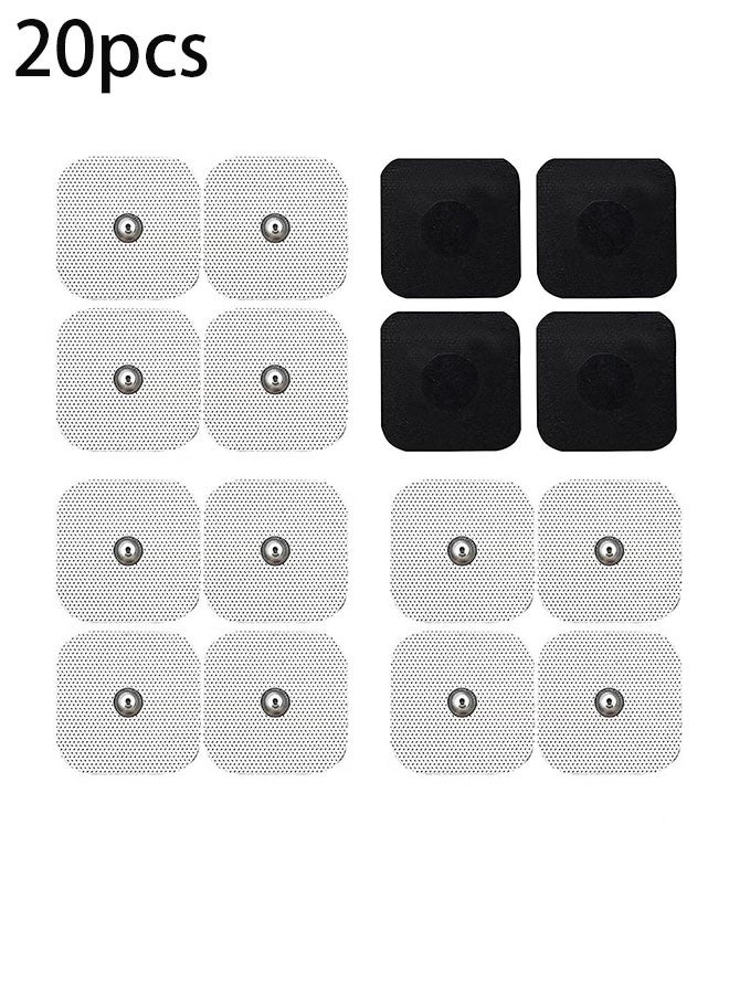 Ailily 20-Piece TENS/EMS Unit Pads Replacement Adhesive Electrodes - Image 1