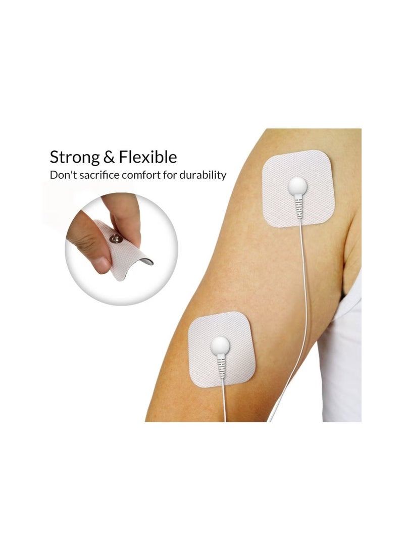 Ailily 20-Piece TENS/EMS Unit Pads Replacement Adhesive Electrodes - Image 3
