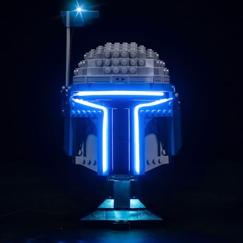 LocoLee Light Control Version Light kit Compatible with Lego 75408 Jango Fett Helmet No Model LED Lighting Accessories Compatible with Lego 75408 Lighting Control Version - Image 1