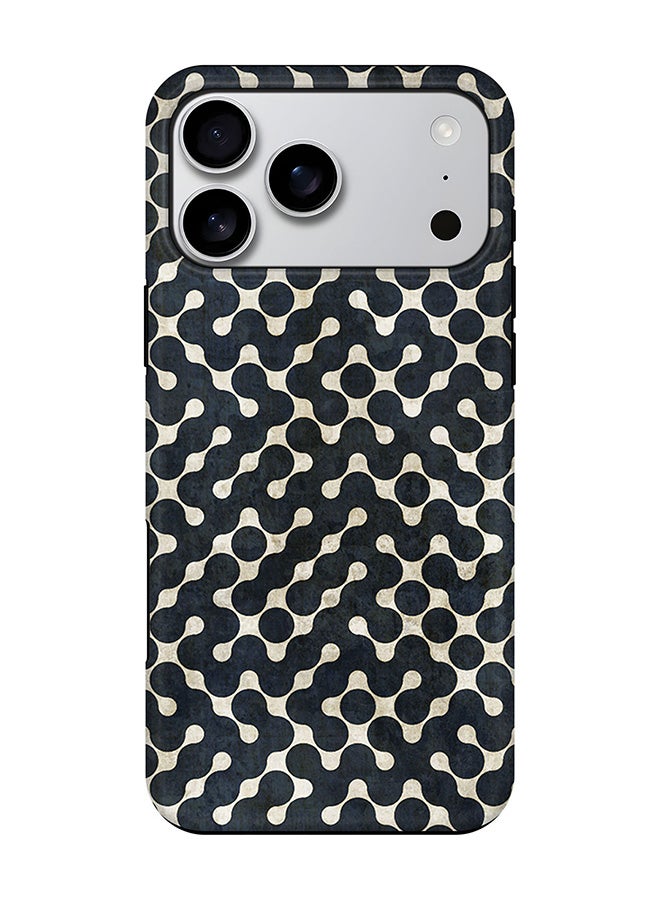 Tough Pro Magnetic Case for iPhone 17 Pro Max, Dual Layer hybrid PC + TPU Mobile Cover Matte - Connect The Dots (Black)