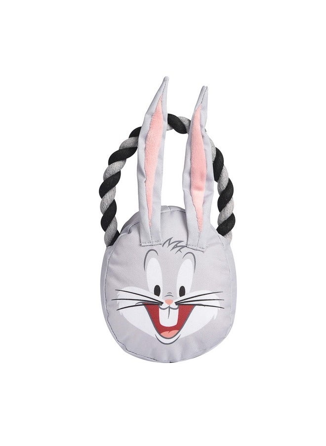 Looney Tunes - Looney Tunes for Pets Bugs Bunny Rope Head Stuffed Dog Toy for All Dogs | Grey and White Bugs Bunny Plush Fabric Toy for Dogs | Cute Rope Canvas Dog Toy - Image 1