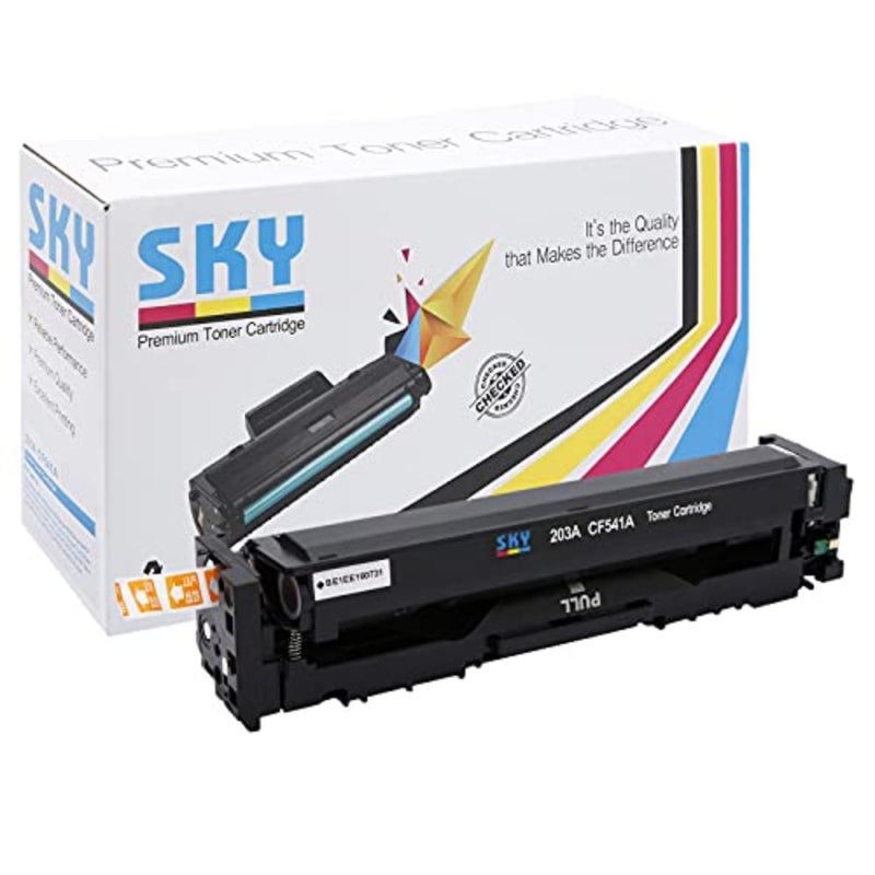 لطابعات HP Color LaserJet Pro MFP M281FDW/M281FDN/M254/M254DW: خرطوشة حبر سماوي، استبدال متوافق عالي الإنتاجية، تركيبة متينة قائمة على البوليمر، دقة ألوان متسقة - Image 1