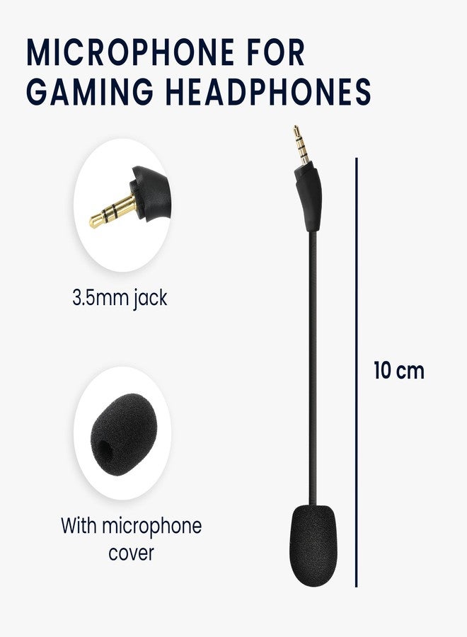 kwmobile Microphone Compatible with Kingston HyperX Cloud III - Replacement Mic for Gaming Headphones - Black - Image 3
