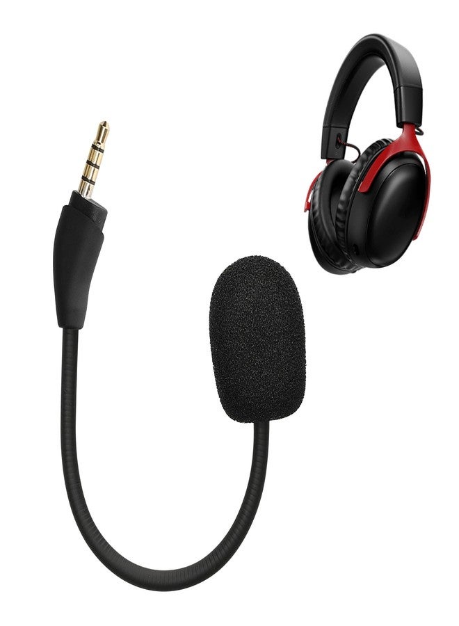 kwmobile Microphone Compatible with Kingston HyperX Cloud III - Replacement Mic for Gaming Headphones - Black - Image 5