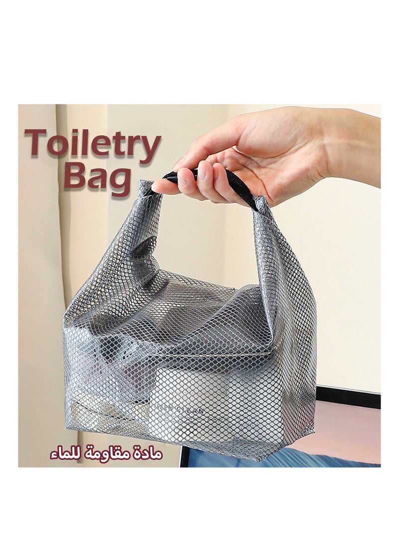 Clear Toiletry Bag, Makeup Bag Water Resistant Leak Proof, Travel Essential Carry On Makeup Cosmetic Bag for Women - Image 4