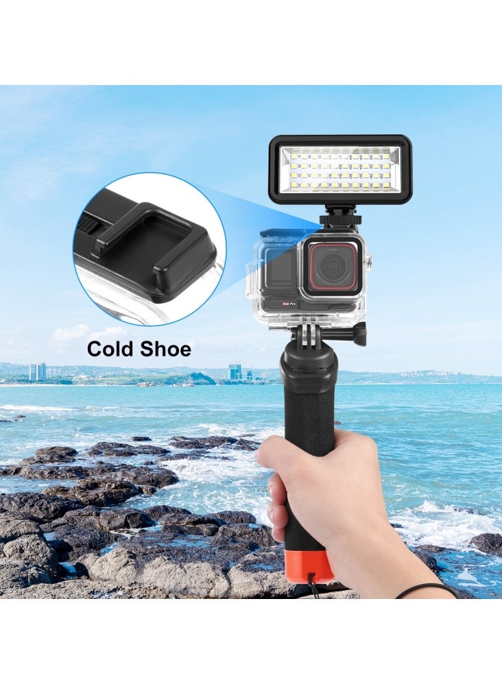 For Insta360 Ace Pro PULUZ 60m Underwater Waterproof Housing Case with Base Adapter & Screw - Image 3