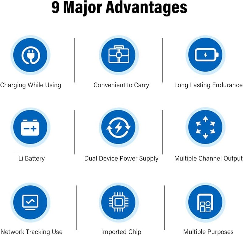 Eujgoov 8800mAh مصدر طاقة UPS صغير بقابس أمريكي، إخراج 18 واط للراوتر والمودم وكاميرا الأمن والهاتف الذكي - Image 4