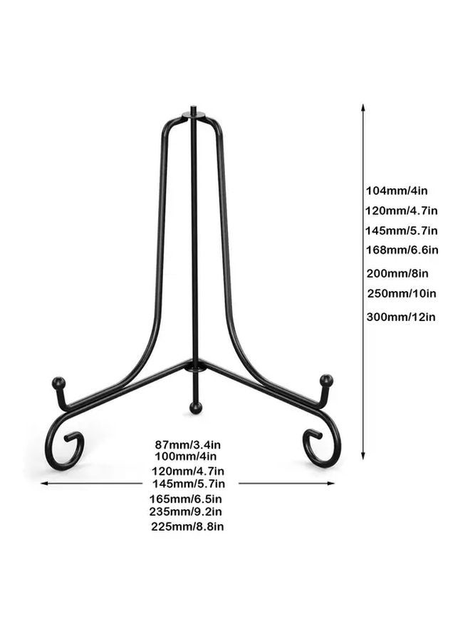 6 Pack 10 Inch Black Iron Display Stand Adjustable Height A Frame Base - Image 4
