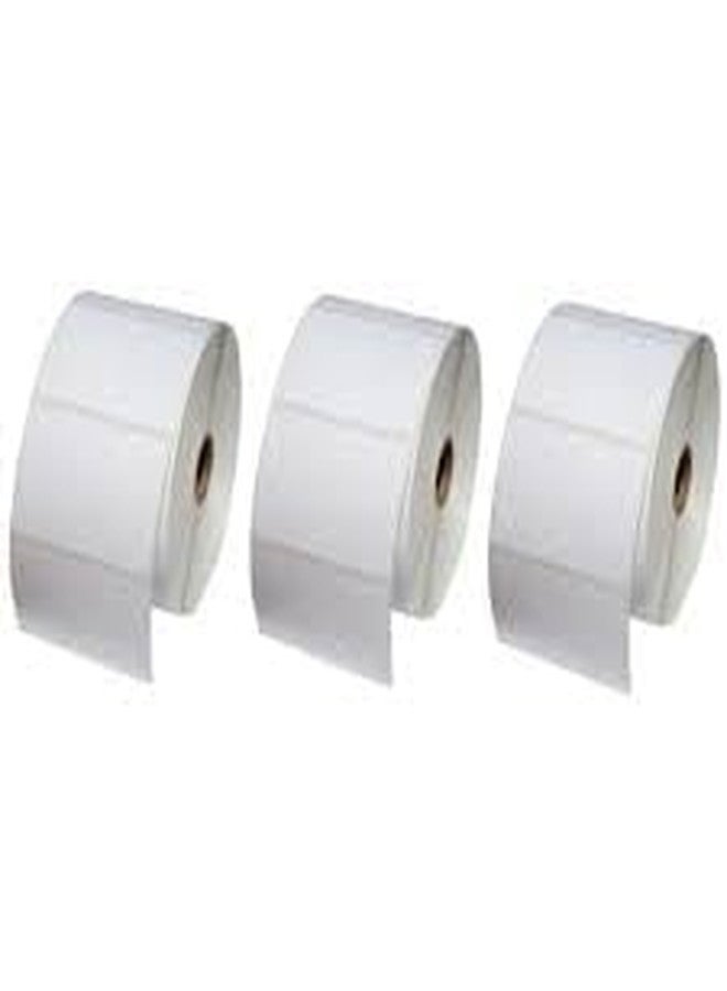Sehgal Store75x50 Chromo Barcode Label Sticker - 3 x 2 inches - 75mm x 50mm - 1000 Labels Per Roll - White Self Adhesive Sticker for Printing Barcoding Pack of (3) - Image 1
