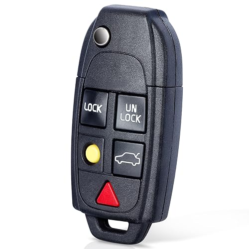 Keyecu Modified Flip Floding Remote Key Shell for S60 S70 S80 S90 V70 Case FOB 4+1 Button - Image 1