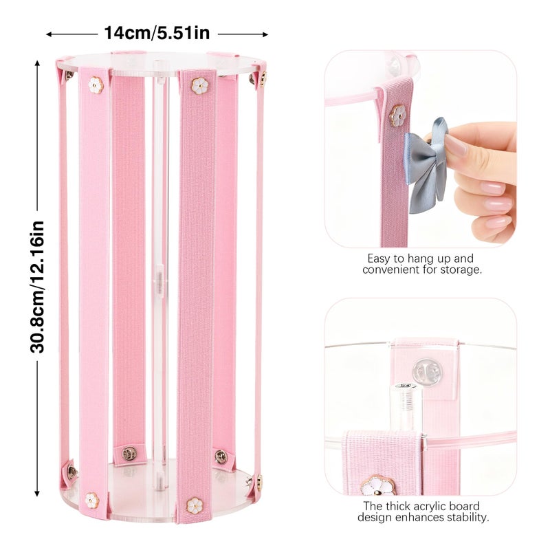 QUPIVA Bow Organizer for Girls - Large Capacity Hair Clip Organizer, Effortless Hair Bow Holder for Home Dresser, Perfect for Gifting, Essential Storage Solution for Girls - Image 3