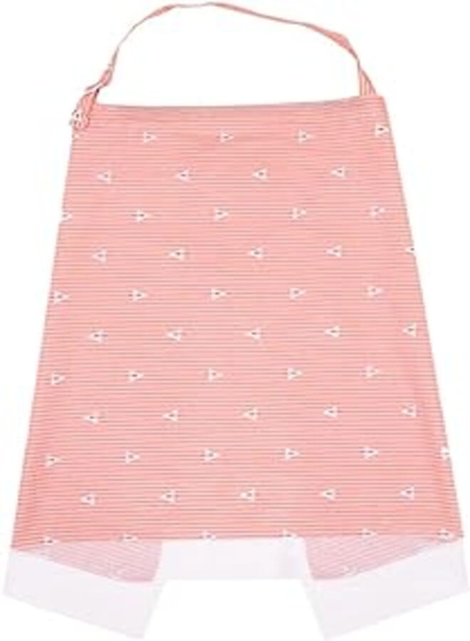 MOVKZACV Nursing Cover,Soft Breastfeeding Cotton for Babies,Privacy Baby Feeding Cover Up Scarf,Nursing Apron for Breastfeeding(Pink)