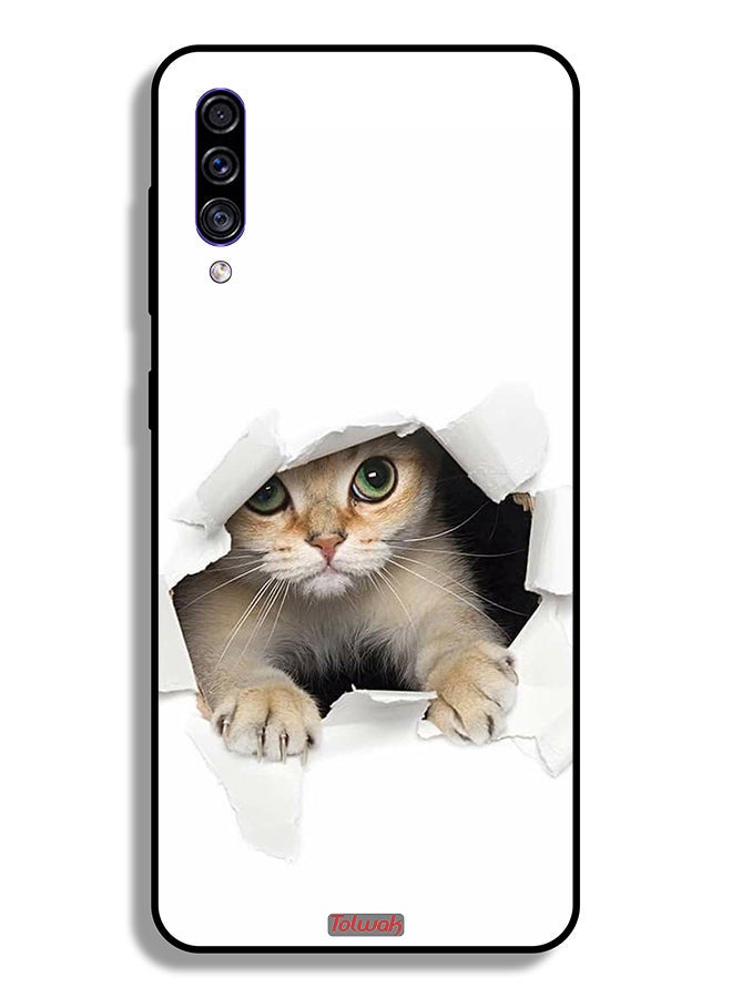 Tolwak Samsung Galaxy A30s Protective Case Cover Cat Appearing - Image 1
