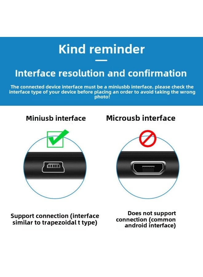 Mini 5P Data Cable T-shaped Mouth V3 Elderly Radio MP4 Game Machine Camera Hard Disk MINIUSB Charging Cable-Product Color:80cm Four-core National Standard Copper 1a - Image 3