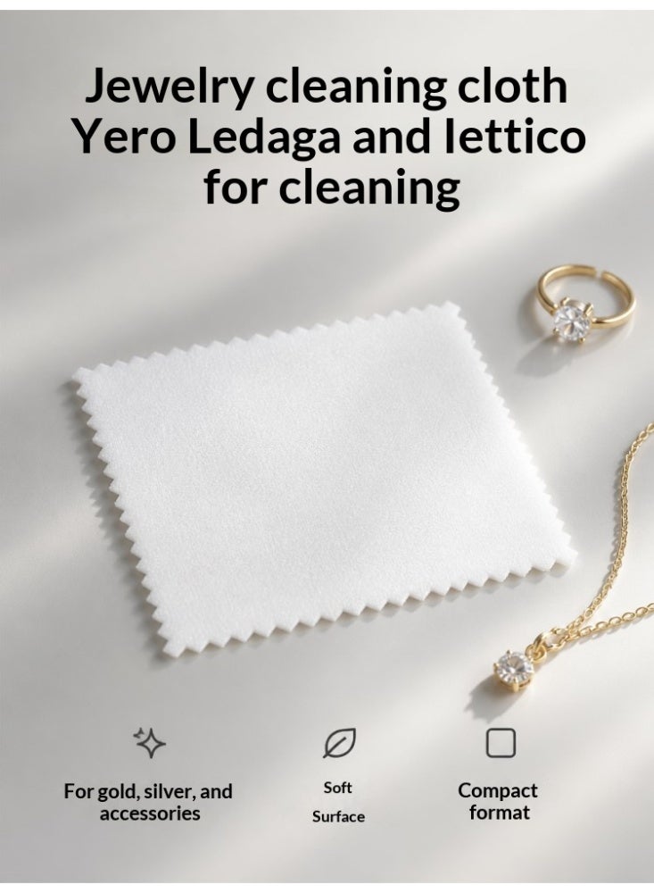 10pcs Premium Jewelry Cleaning Cloth, Silver Polishing Cloth Individually Wrapped, for Sterling Silver, Gold, Brass, Silverware, Coin, Ring, Watch and More 3.15 × 2.36 inch - Image 3