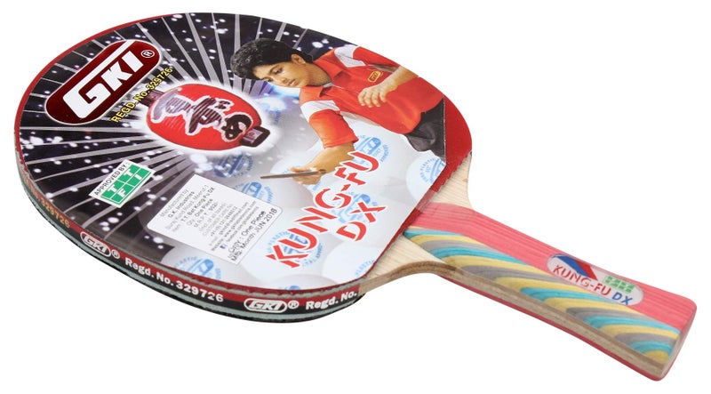 GKI Wood Kung Fu DX Table Tennis Racquet Multicolor, Pack of 1 - Image 2