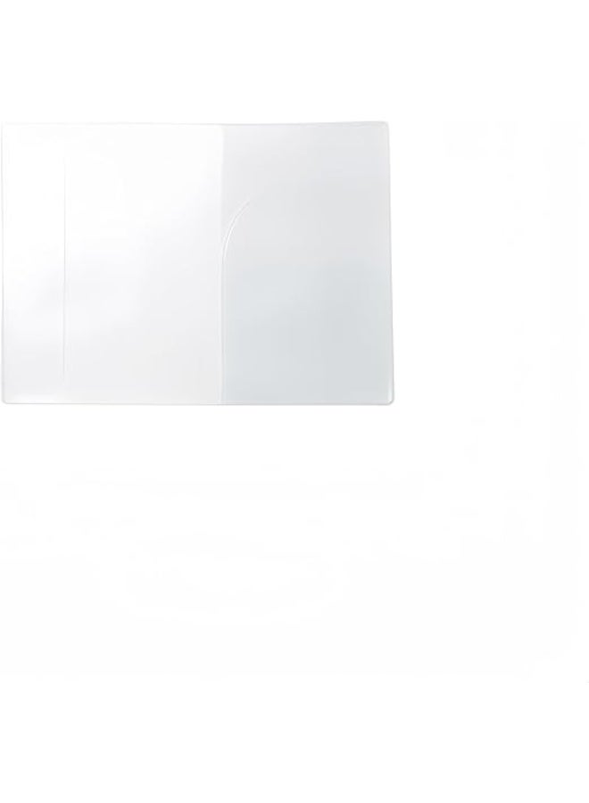 Showday 2Pcs Passport Wallets Travel Holder Honeymoon travel Luggage Tags Slim Passport Case Covers for Wedding Bridal Shower Gift Couples Passport Holder (Transparent) - Image 1