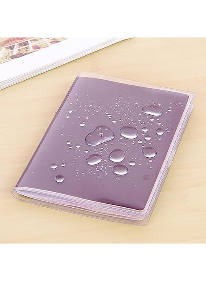 Showday 2Pcs Passport Wallets Travel Holder Honeymoon travel Luggage Tags Slim Passport Case Covers for Wedding Bridal Shower Gift Couples Passport Holder (Transparent) - Image 4