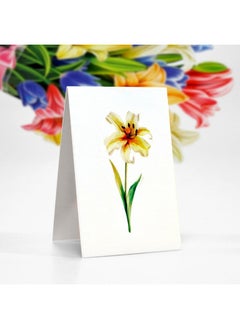 CUT POPUP.COM Cutpopup Birthday Card Pop Up, 6"X8", Mothers Day, 3D Greeting Paper Flower Card (Bouquet Of Lily)  - Image 5