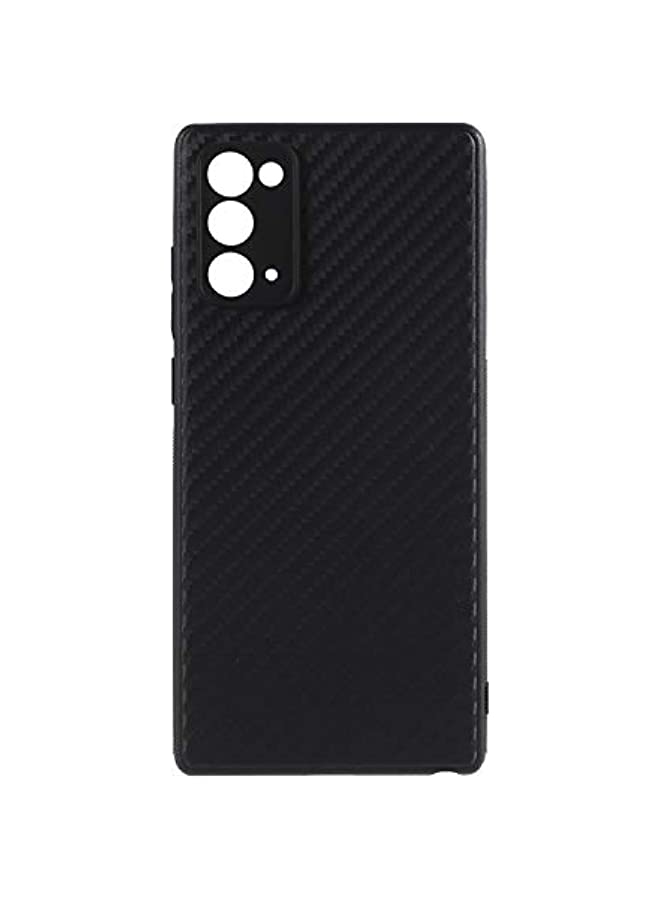 vesus Samsung Galaxy Note 20 / Note 20 5G Case Cover Carbon Fiber Design TPU Black Soft Slim Flexible Shock Absorbent Protective Case Cover for Samsung Galaxy Note 20 Black