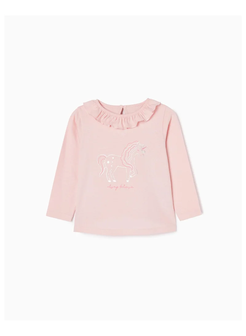 Zippy Zippy Long Sleeve Cotton T-Shirt For Baby Girls