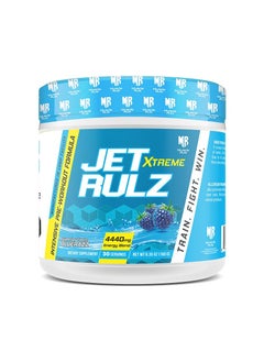 Muscle Rulz JET RULZ Xtreme Pre-Workout Blue Raspberry