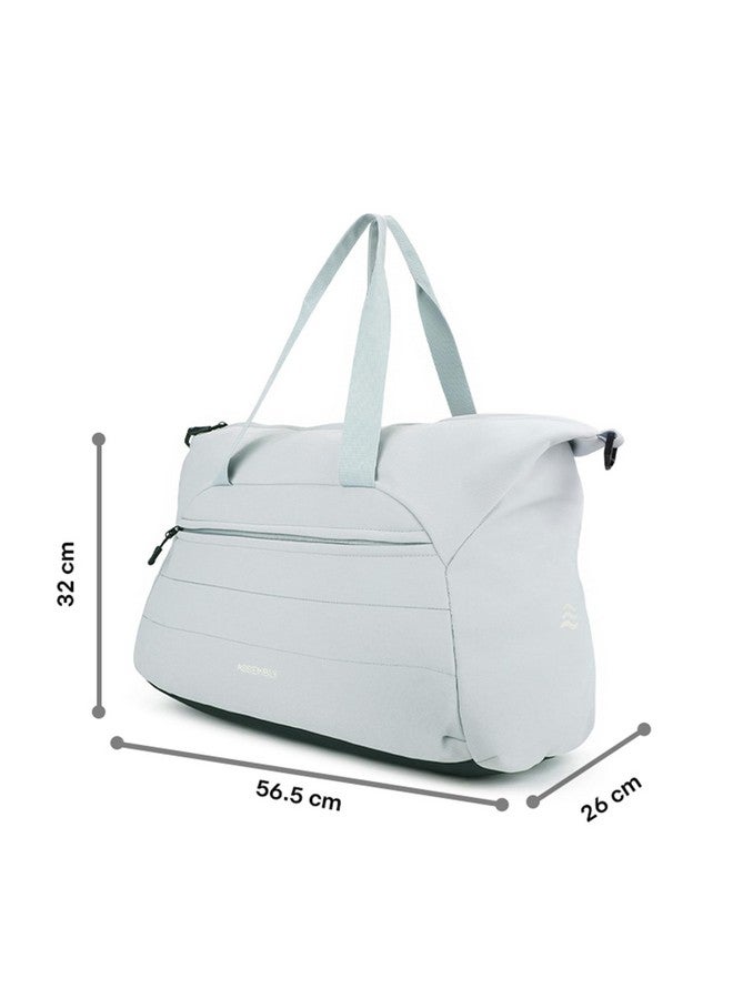 THE ASSEMBLY Assembly Premium Duffle Bag for Men and Women | Large Weekender Bag (45 Liters) | with Attachable Shoulder Strap | Sky Blue | Float - Image 5