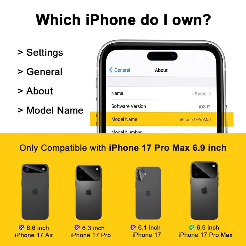 Saiboro for iPhone 17 Pro Max Case with Belt Clip Holster,for iPhone Pro Max 17 Case with Stand,Heavy Duty Rugged,2 Layers of Sturdy,Anti-Drop,for Protective Phone Cases 17 ProMax Black - Image 4