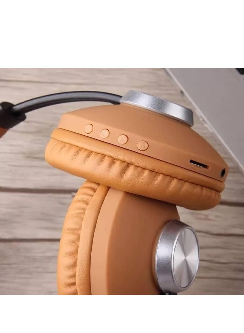 SODO Sodo 1007 Wireless Headphone With Microphone - Brown  - Image 3