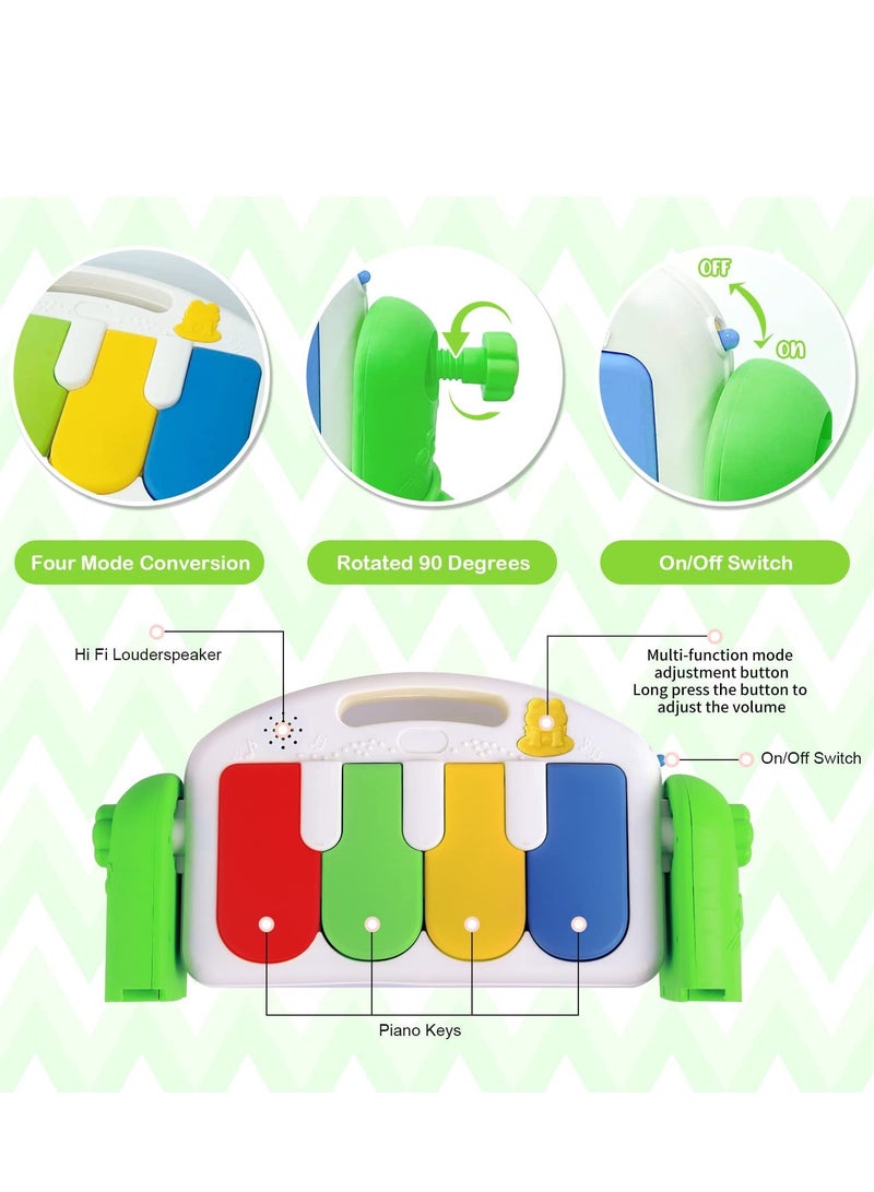 DURKU Play Mats for Baby Gyms, Detachable Infant Gym Pad Baby Kick & Play Piano Mat Kids Tummy Time with Music and Lights - Image 5