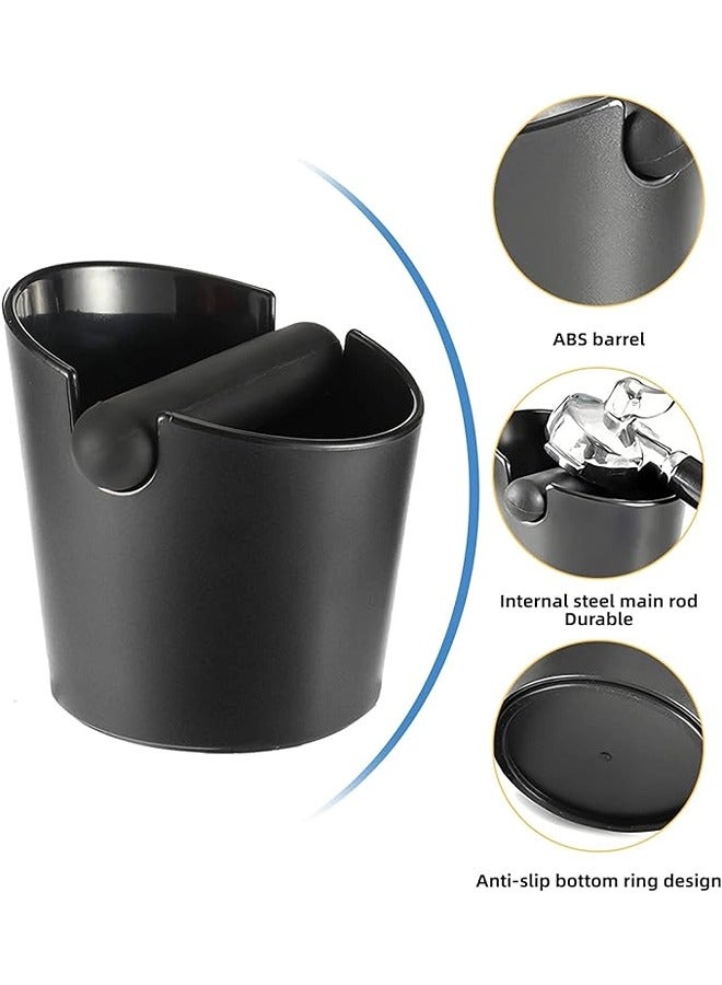 ShebSheb Coffee Grounds Bucket,Espresso Knock Box Anti Slip Coffee Grind Dump Bin Waste Bin With Detachable Knock Bar for Coffee Machine Accessories Home Coffee Shop  - Image 2
