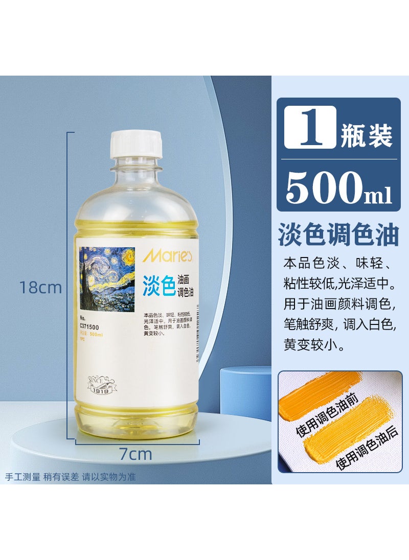 Generic - Marly Sun Thinner Oil Glossy Matte Finish Art Supply C371500 light color oil 500ml - Image 1