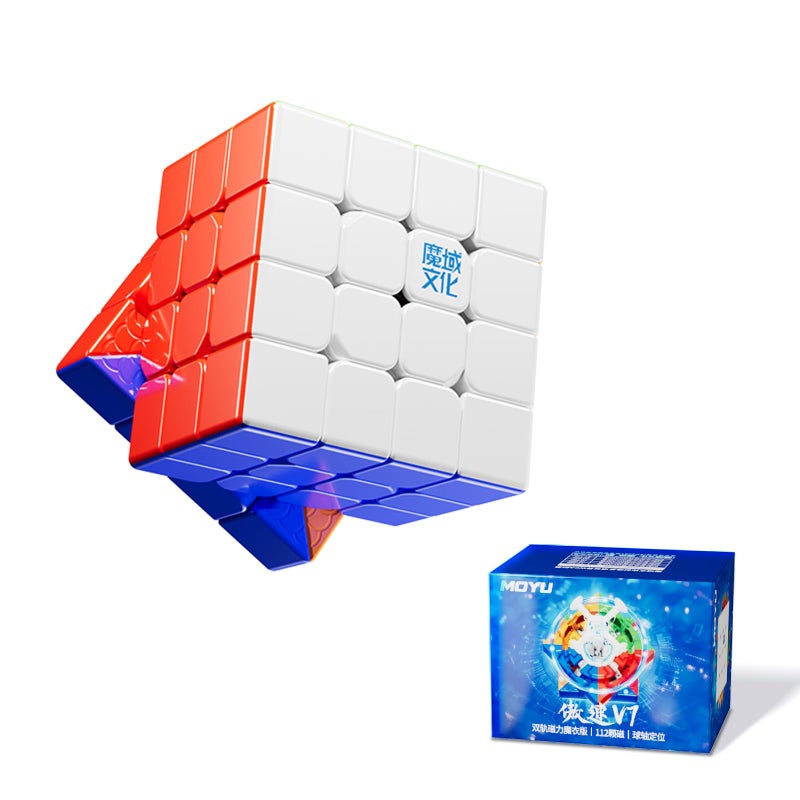 Moyu Aosu V7 4x4 Magnetic Stickerless UV Coated Speed Cube 4 by 4 Flagship Edition Cube 96 Magnets AntiStick Design Adjustable Elasticity Magnetic Cube UV Coated - Image 2