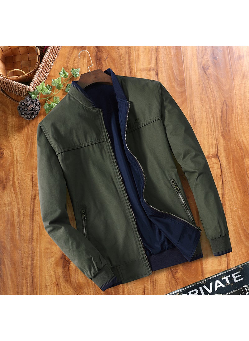 Autumn Winter Cotton Reversible Jacket Mens Plus Size Army Green - pzsku/Z3819D9C7752A42E2A12BZ/45/_/1741687770/8868e5bf-0e4b-40a9-8a38-62d8bc26653c