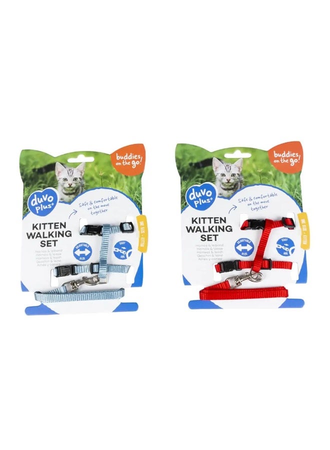 Duvo + Duvo Kitten Walking Set Uni Mixed Colors 15 - 25cm / 8mm - 125cmDimension: 15-25cm x 125cm x 8mm - Image 2