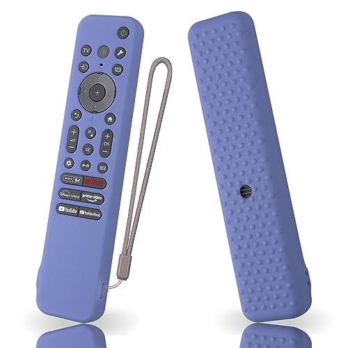 AKSHFETH Silicone Cover for Sony RMF-TX910U RMF-TX920U RMF-TX810U Remote Silicone Cover Skin Protective Sleeve for Sony Bravia TV Remote with Lanyard(Lavender Grey) - Image 1
