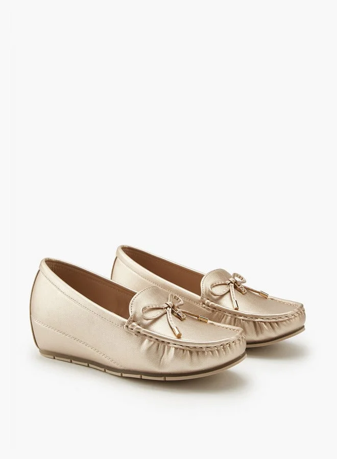 فلورا بيلا من شو إكسبرس حذاء لوفر إسفين بكعب سهل الارتداء بتفاصيل فيونكة