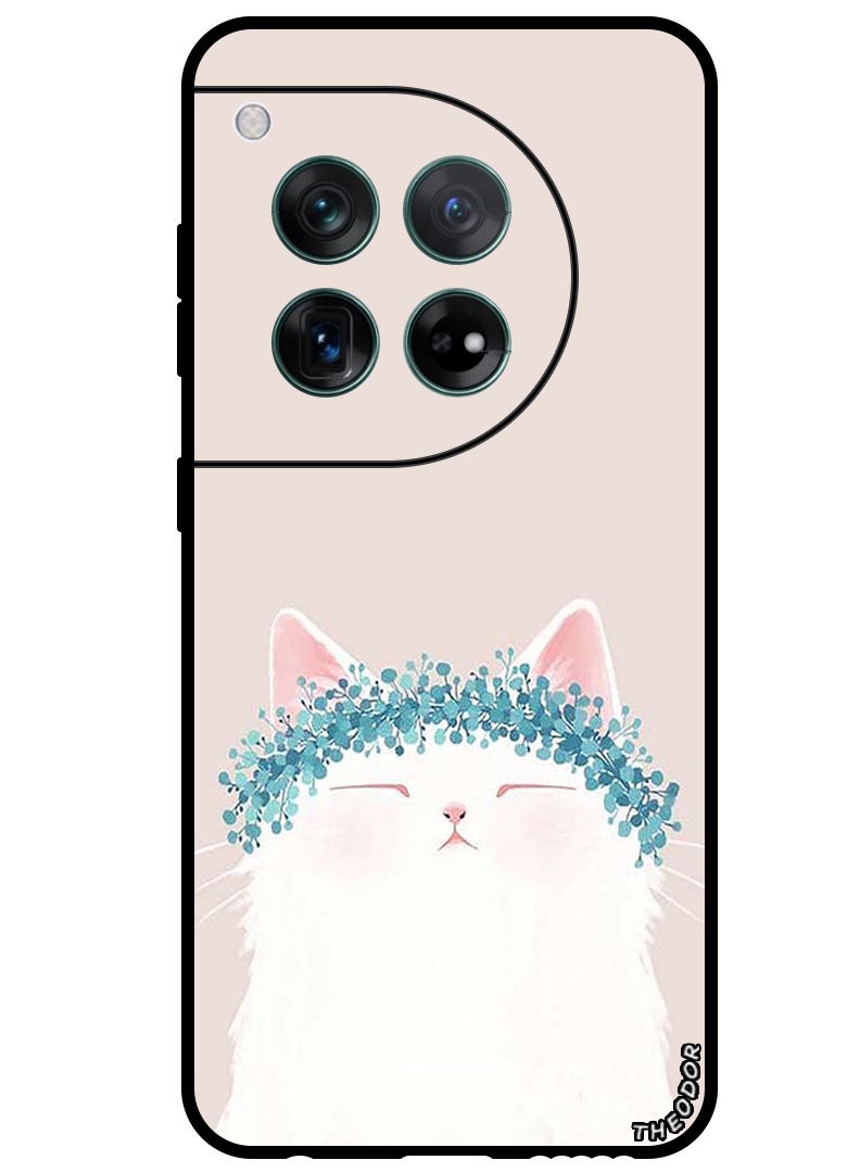 Theodor Protective Case Anti Scratch Shock Proof Bumper Cover For OnePlus 12 Cat Queen - Image 1