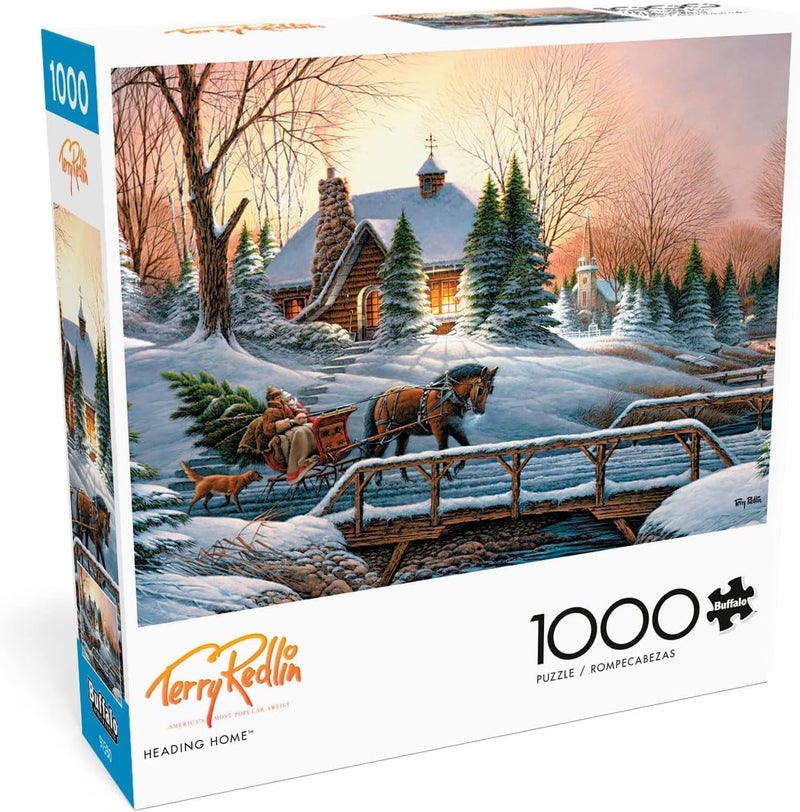 Buffalo Games Terry Redlin Heading Home 1000 Piece Jigsaw Puzzle for Adults Challenging Puzzle Perfect for Game Nights Finished Puzzle Size is 2675 x 1975