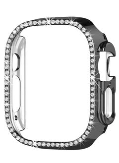 Watch Bling Diamond Protective PC Shock Absorption Case for Apple Watch 8 Ultra 49mm (Black)  - Image 1