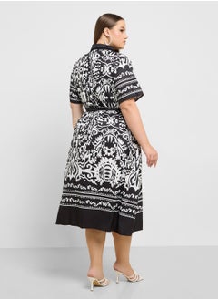 Ella Plus Abstract Print Dress  - Image 2