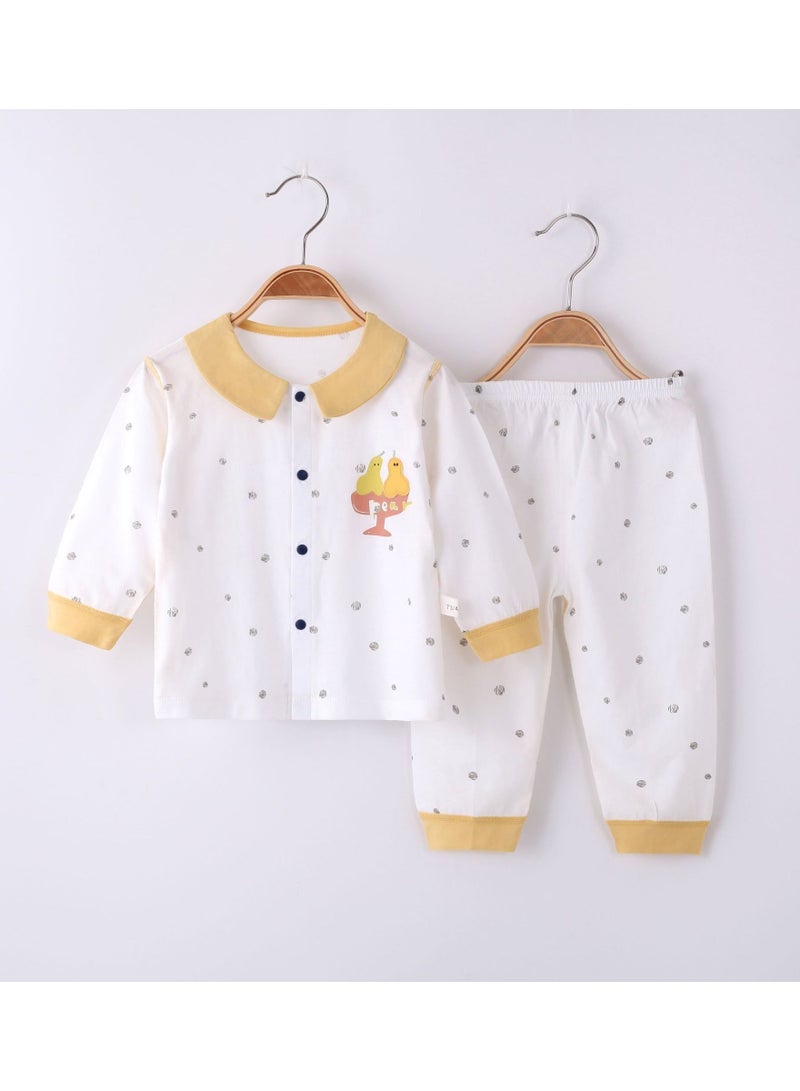 Loquat Baby Autumn Cotton Two Piece Sleepwear Set