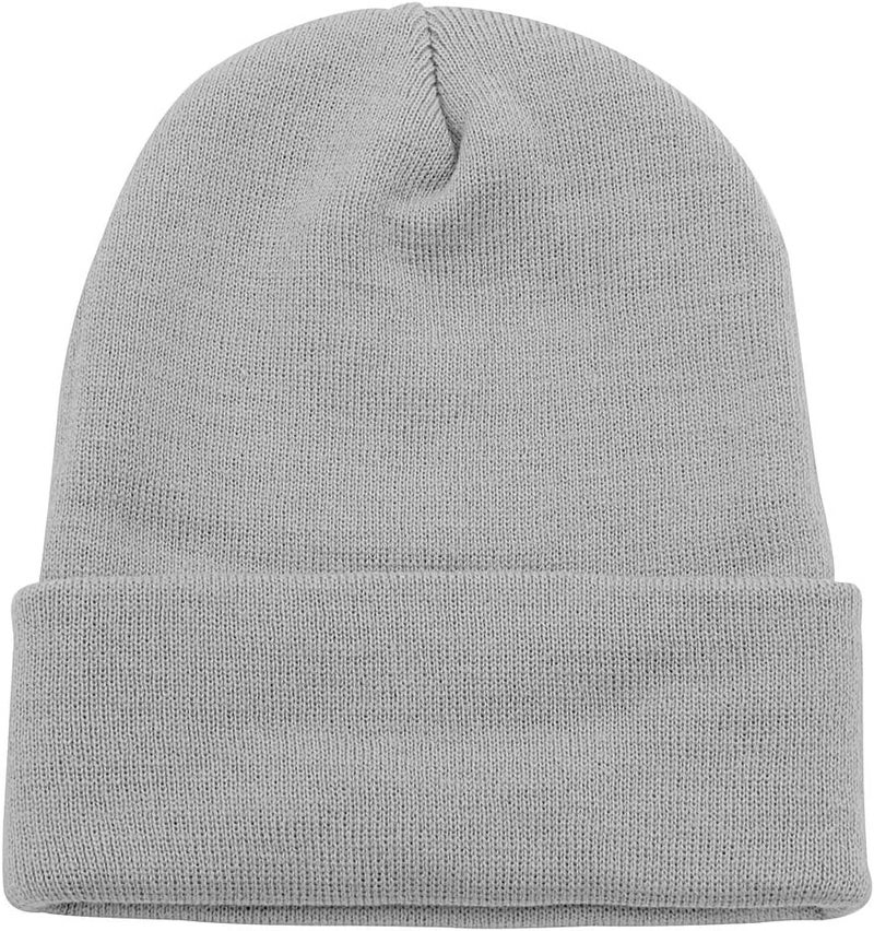 Top Level Beanie Men Women - Unisex Cuffed Plain Skull Knit Hat Cap - Image 1