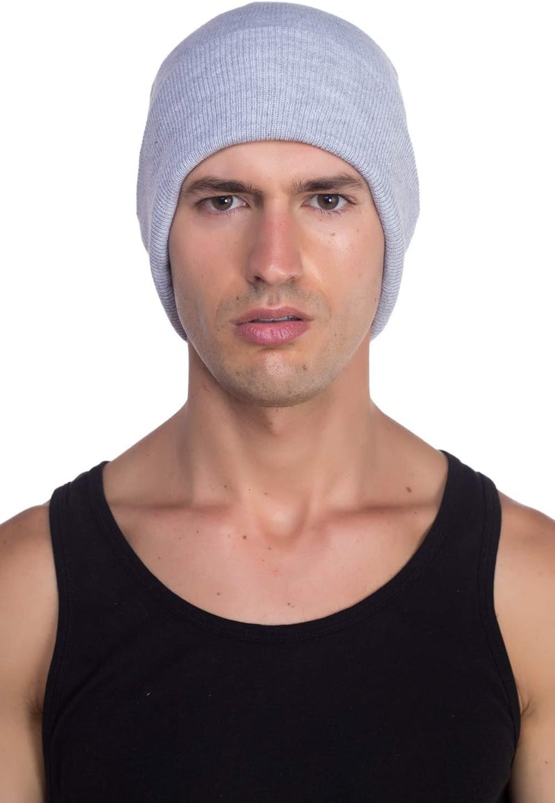 Top Level Beanie Men Women - Unisex Cuffed Plain Skull Knit Hat Cap - Image 4