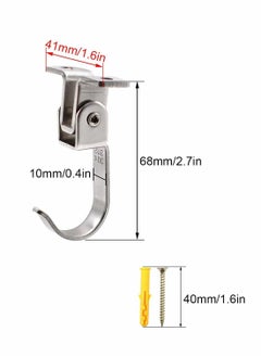 Y&D Ceiling Plate Chandelier Hook, Nail-in Hooks with Screws, Top Wall Hook Extremely High Load Capacity Can Hang Lamps or Other Items That Need to be Hung 2 Pcs  - Image 2