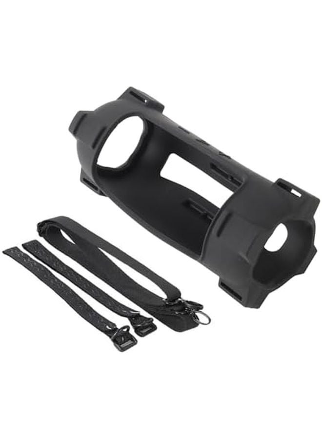 غطاء سيليكون أسود واقي لمكبر الصوت المحمول مقاوم للصدمات والخدوش خفيف الوزن - Image 2